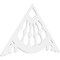 Ekena Millwork Pitch Wagon Wheel Architectural Grade PVC Gable Pediment, 60"W x 35"H x 1"P (14/12) GPP060X035X100WAG - alternate 1